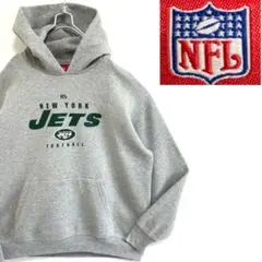 6761/US古着 NFL ニューヨーク・ジェッツ パーカープルオーバー L