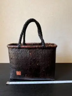 一閑張りかごバッグ