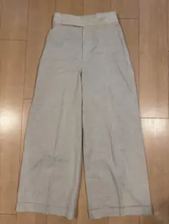 uncrave アンクレイブ　ハイウエスト　ワイド　リネン　パンツ