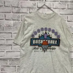 USA製90sヴィンテージTシャツ！シングルステッチ　グレー半袖古着　M7