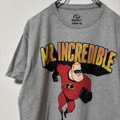 Mr.インクレディブル2 半袖Ｔシャツ ムービー キャラクター グレー　L 古着