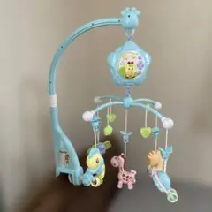 Caterbee 音楽機能付きモビール 水色
