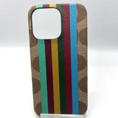 コーチカラフルストライプ iPhoneケース