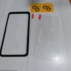 iPhone 14 Plus ガイド枠 フィルム2枚 レンズフィルム 2枚