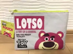 ディズニー　トイストーリー　ロッツォ　フラットポーチ　小物ケース　ポーチ　新品