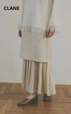 【新品未使用タグ付】CLANE クラネ 3WAY FRILL SKIRT