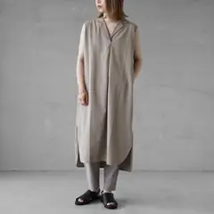 最終お値下げ evam eva エヴァムエヴァ コットンスリーブレスワンピース