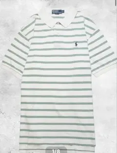 POLO RALPH LAUREN ポロシャツ ボーダー グリーン XXL