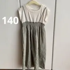 刺繍入り半袖ワンピース 140
