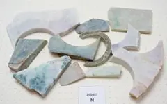 [54]ミャンマー産本翡翠 加工用端材 1kgセット Nj13-250407N