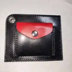 栃木レザー L字スマートウォレット ハンドメイド