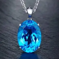 【N028】ネックレス レディース メンズ ブルー 青 アクセサリー