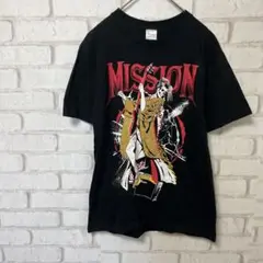 Printstar 半袖　Tシャツ　MISSION 京都大作戦　コットン　黒　S