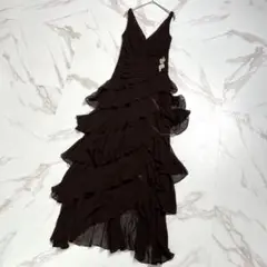 入手困難✨ タダシ TADASHI ドレス カジュアル ブラウン 式典
