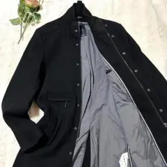ザラマン✨ZARA MAN ウールコート　メンズ　Sサイズ　ブラック　比翼