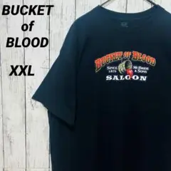 BUCKET OF BLOOD Saloon Tシャツ ブラック XXL