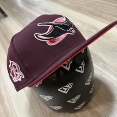 タンパベイ デビルレイズ　59FIFTY ワインレッド 野球帽 7 3/4