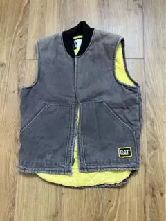 CAT ダックベスト USA製 90s キャタピラー 中綿 Lサイズ 美品 】USA製 90s CAT キャタピラー L相当 ワークジャケット