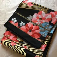 袋帯 宝相華文 牡丹 芙蓉 大輪花 成人式 着物 七五三 結婚式 ハンドメイド