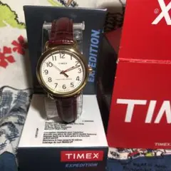 新品未使用 Timex レディース レザーストラップ 腕時計