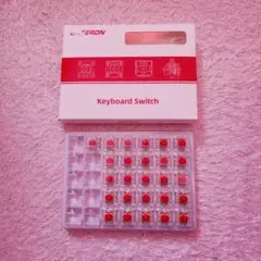 GATERON キーボード キースイッチ 26個 赤軸