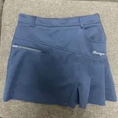 ネイビー ゴルフスカート ショートパンツ付き