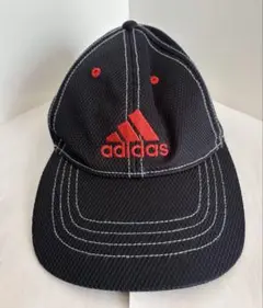 adidas キャップ　ロゴ　 ブラック