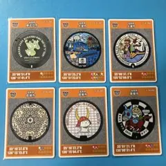 ★マンホールカード　お買い得　滋賀県6枚組 東近江市・大津市A・大津市B他3枚