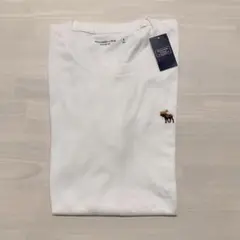 アバクロ 新品 S 白Tシャツ メンズ