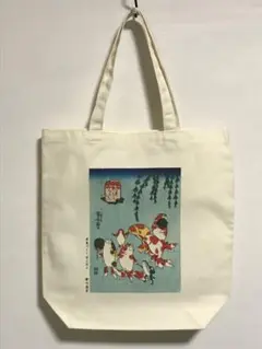 歌川国芳 金魚づくし ぼんぼん ポリキャンバストートバッグMサイズ