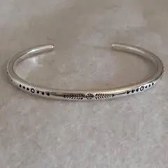 シルバー925 バングル　silver ブレスレット　アメカジ