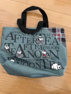 スヌーピー トートバッグ グリーン