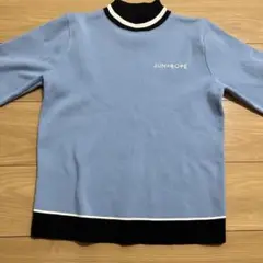 JUN&ROPE ブルーハイネックセーター