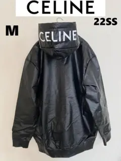 【新品】CELINE PARIS セリーヌ ロゴ ジップ パーカー M