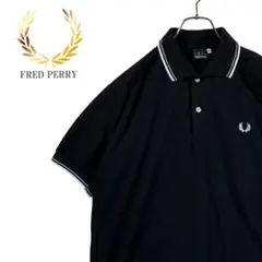 美品　フレッドペリー　ポロシャツ　ブラック　L