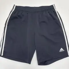 adidas ネイビー ハーフパンツ ストライプ