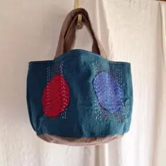 バケツトートミニ(刺し子)