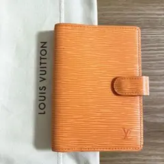 ルイ ヴィトン 手帳カバー エピ 希少 オレンジ
