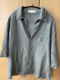 ZARA シャツ ニット ダメージ加工