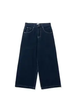 [BLESSÜ] BU baggy denim pants navy