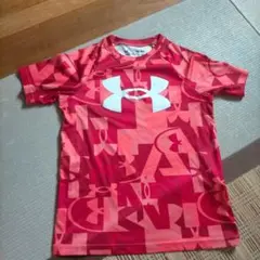 Under Armour HeatGear Tシャツ YLG 赤