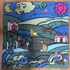 ANNA SUI カラフル風景ハンカチ