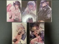 ゆんみ オンラインくじ イラストカード ポストカード5種コンプリート