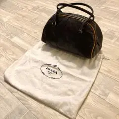 【美品】PRADA プラダ ハンドバッグ 袋付き ブラウン