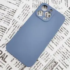 iPhone 13Pro シリコンケース [03] アッシュブルー