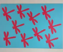 壁面飾り　秋　9月　トンボ　画用紙