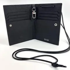 L'arcobaleno ラルコバレーノ　スマートショルダーウォレット　黒