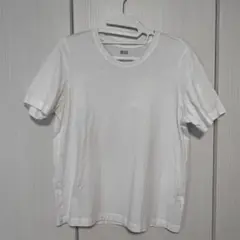 ユニクロUNIQLO スーピマコットンクルーネックT ホワイトMサイズ