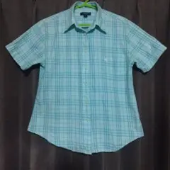 Burberry LONDON　半袖チェックシャツ M