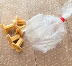 HOEI T字止まり木用 固定留め具 5個&ご飯入れ2個